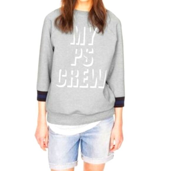 Public School for J. CREW Grey Sweatshirt S - Picture 1 of 8